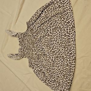 4t leopard print tank baby doll top